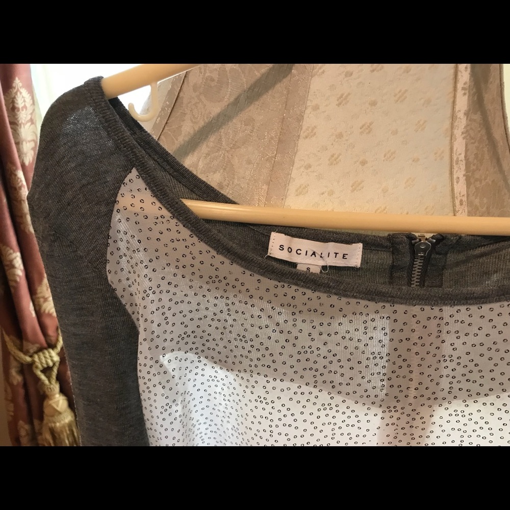 Blouse, combination material - Picture 2 of 4
